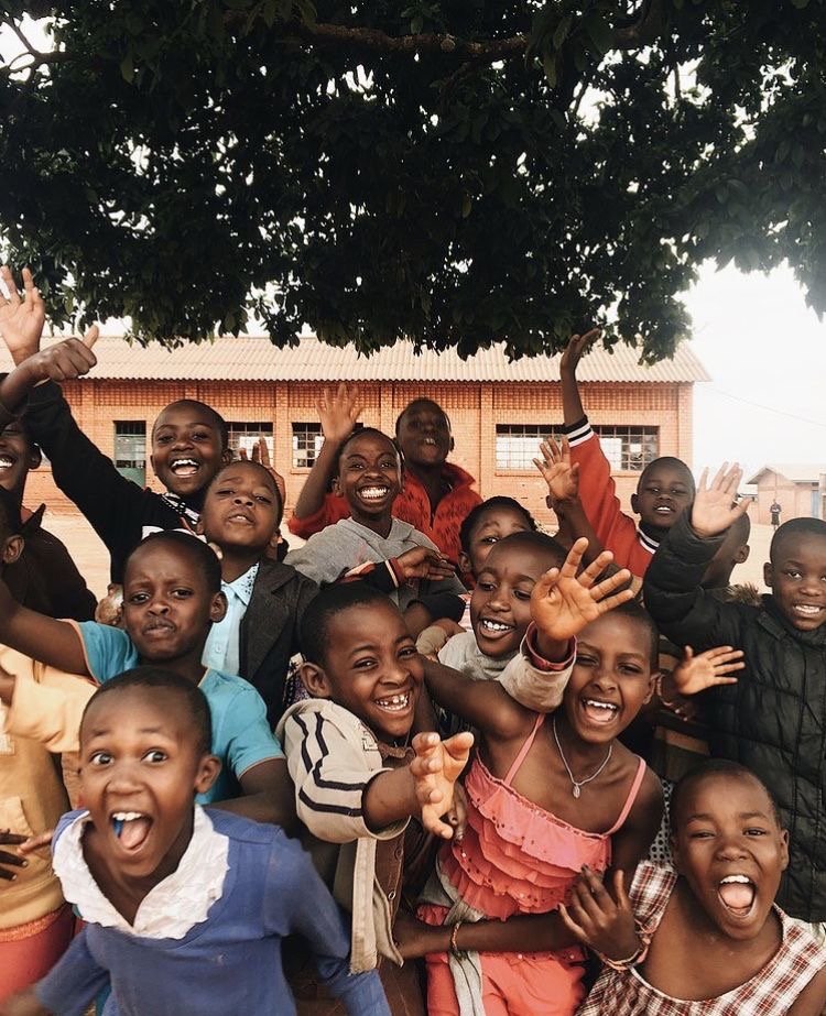 Ugandan children smiling